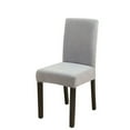 thumbnail image 1 of TETOU 1Pc Waterproof Dining Room Chair Cover Stretch Jacquard Parson Chair Slipcover Protector for Home Restaurant Banquet -Light Gray, 1 of 11
