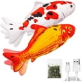 thumbnail image 1 of TETOU 2 Pack 11" Interactive Fish Cat Toys Flopping Fish with SilverVine and Catnip Moving Cat Kicker Cat Toys for Indoor Cats Puppy Play Chase Exercise Activity, 1 of 6