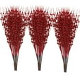 thumbnail image 1 of TETOU 24-Pack Red Artificial Glitter Berry Stem Ornaments,17 Inch Bead Sticks Glittery Twigs Picks Branches for DIY Christmas Tree Wreath Holiday Home Indoor Winter Wedding Party Decoration, 1 of 6