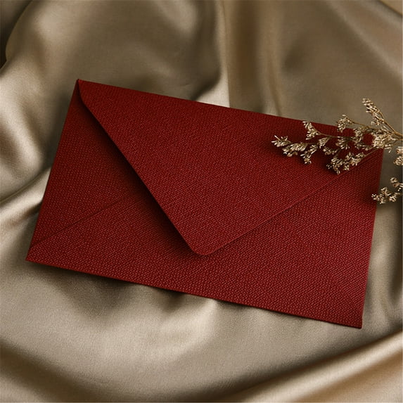 TETOU 30pcs Envelope for Letters DIY Postcard Graduation Wedding Invitation Envelope Supplies - Red
