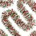 thumbnail image 1 of TETOU 32.8Ft Christmas Tinsel Garland Metallic Twist Red Green White Hanging Garland Wedding Birthday Decor, 1 of 7