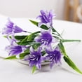 thumbnail image 1 of TETOU 4Pcs Purple Lily Artificial Flowers No Fade Plastic Plants for Garden Bedroom Indoor Outdoor Decorations, 1 of 4
