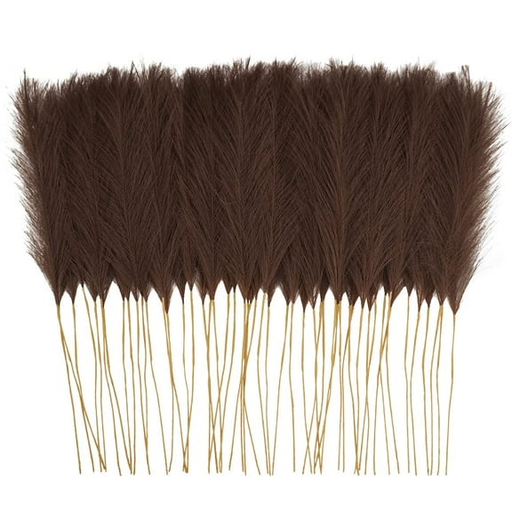 TETOU 50pcs Faux Pampas Grass 21.65" Short Vase Filler Flower Arrangement Home Wedding Boho Decor