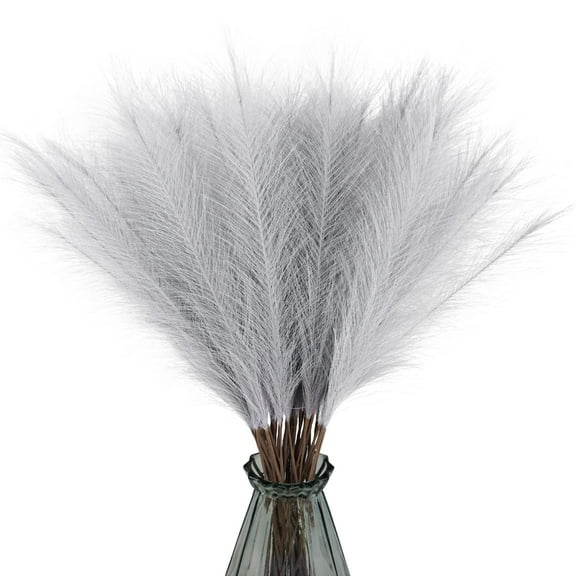 TETOU 50pcs Faux Pampas Grass 21.65" Short Vase Filler Flower Arrangement Home Wedding Boho Decor