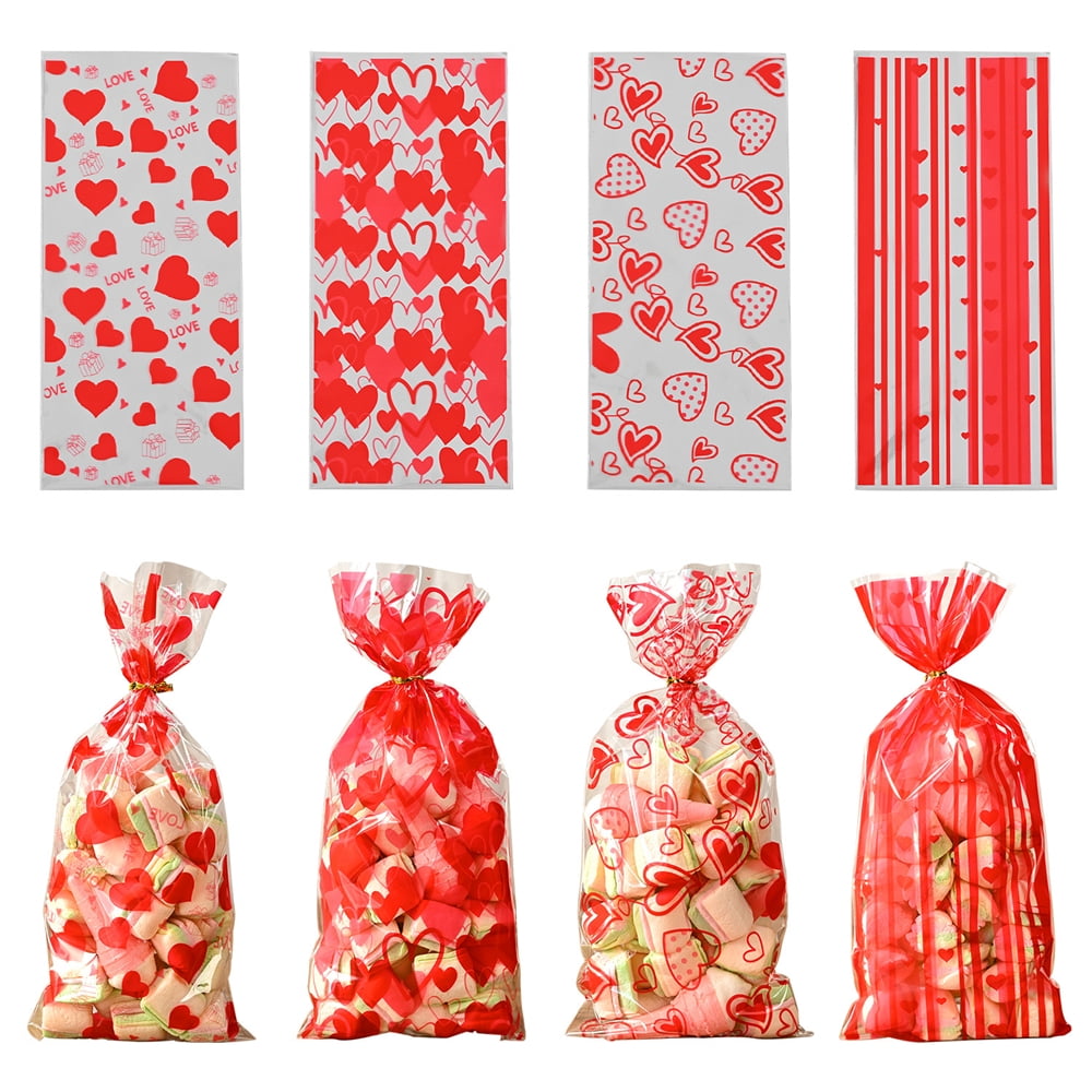 Aazon.co: JarThenaACS 100Pcs Christas Cellophane Bags With Twist Ties Xas Tree Nutcracker