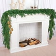 thumbnail image 1 of TETOU 2pcs 6ft Christmas Garlands Norfolk Pine Garland Faux Greenery Pine Garland for Christmas Holiday Winter Wall Mantle Fireplace Staircase Indoor Outdoor Decoration, 1 of 10