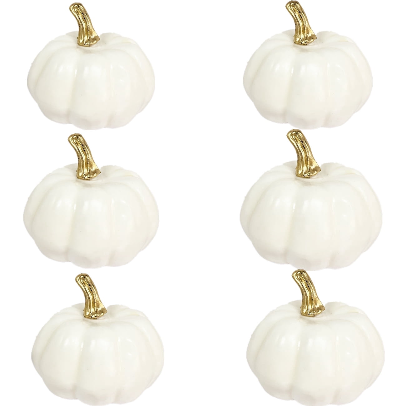 Mini White Pumpkins (6 Pack)