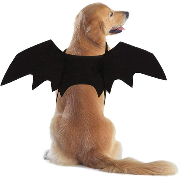 TETOU Dog Bat Costume, Hallowe'en Pet Costume Bat Fairy Wings Cosplay Dog Cat Costume for Hallowe'en Party