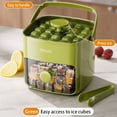 thumbnail image 1 of TETOU Large Capacity Ice Cube Mold 48 Ice Trays Easy-Press Ice Cube Mold,Double Layer, Food-Grade Plastic Ice Storage Tray for Freezer(Green), 1 of 9
