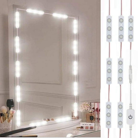 TETOU Led Vanity Mirror Lights 10ft Dimmable Touch Control Lights Strip Makeup Dressing Table & Bathroom Mirror