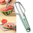 thumbnail image 1 of TETOU 1Pc Watermelon Cutter Slicer, 3-in-1 Watermelon Cutter Slicer Tool, Stainless Steel Watermelon Popsicle Cutter for Kitchen Home - Green, 1 of 6