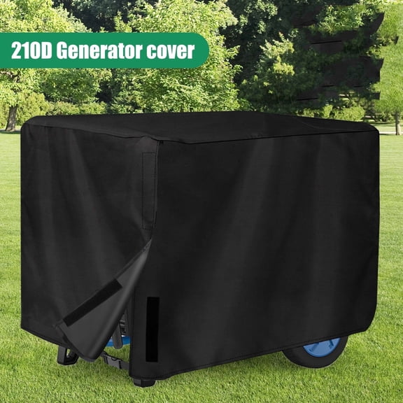 TETSELF 210D Universal Generator Cover Waterproof Heavy Duty 32*24*24in for 5500-15000W with Reinforced Stitching UV Resistance