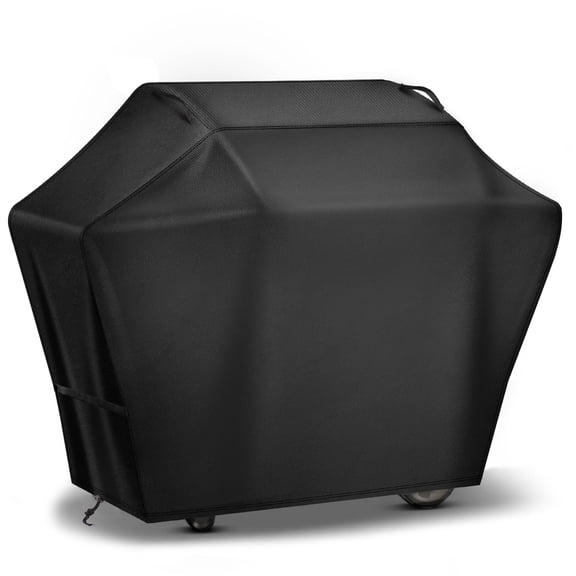 TETSELF 48″ BBQ Grill Cover, 420D Outdoor Waterproof and Windproof, User-Friendly Design with Handles, Velcro, Drawstrings, Buckles, Storage bag