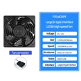 thumbnail image 1 of TEUCER High Speed 3000RPM 12cm Case Fan Big 4Pin Chassis Power Supply Hydraulic Bearing 12V/4Pin PWM Liquid Cooling Ventilator, 1 of 7
