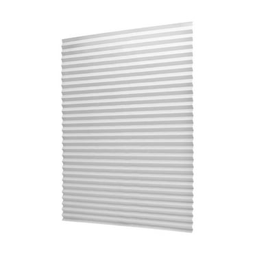 TEVEQ 1 Pack Cordless Light Filtering Pleated Fabric Shade,Easy to Cut and Install