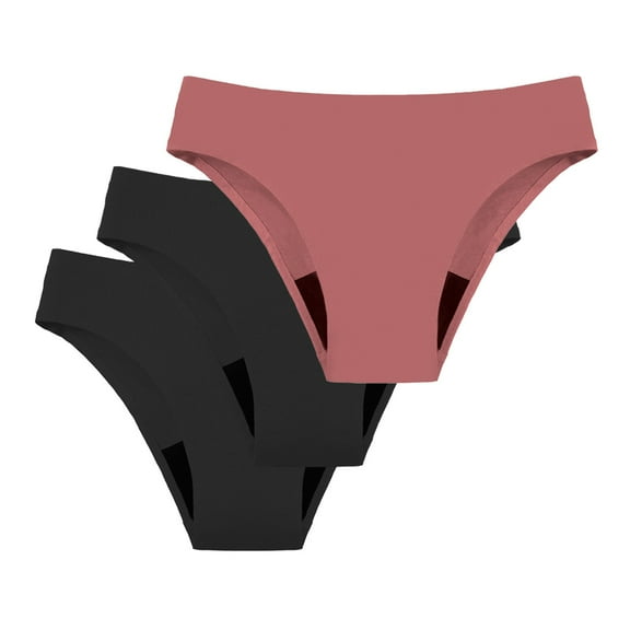 TEVEQ 3Pc Women's Menstrual Physiological Swimming Leak Proof 4 Layer Menstrual Bikini Swim Bo Bikini Bottoms for Women Womens Bikini Bottom Low Waisted Bathing Swimsuit Bathing Suit Bottoms Cheeky