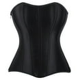 thumbnail image 1 of TEVEQ Corset Tops for Women Going Out Vintage Strapless Corset Crop Tube Top Bodyshaper Women's Zipper and American Body Shaping Clothes Belly Shaping Body Underwear Black A, 1 of 8