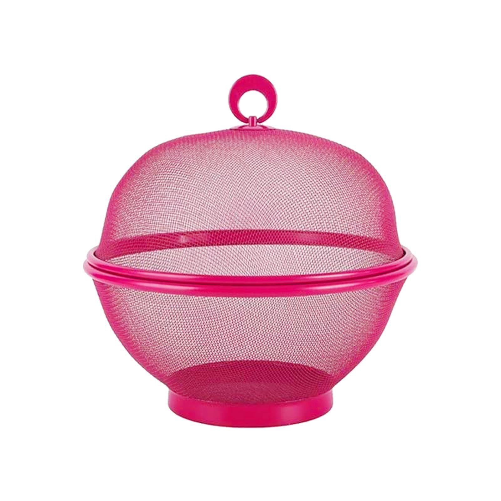TEVEQ Fruit Basket With Lid Decorative Fruit Bowl Metal Wire Basket teveq-fruit-basket-with-lid-decorative-fruit-bowl-metal-wire-basket