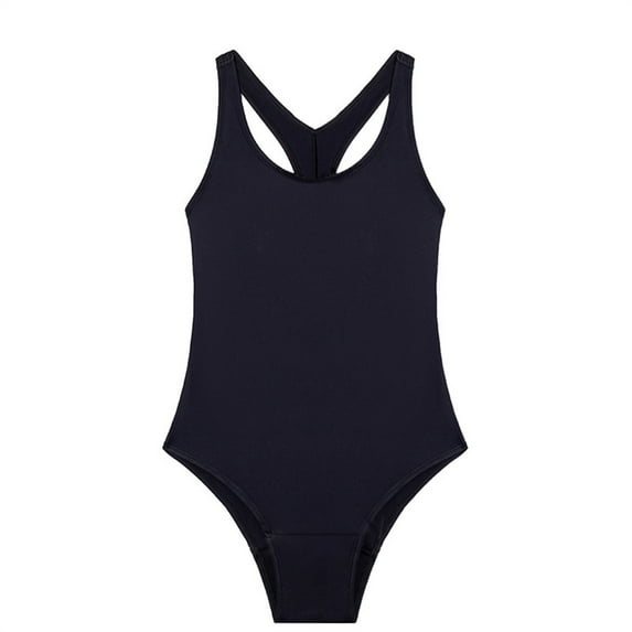 TEVEQ One Piece Swimsuit Women Tummy Control Swim Suits for Women 2025 Trendy Mordlanka Swimwear for Women Teens Thin Strap Swimsuits Black S