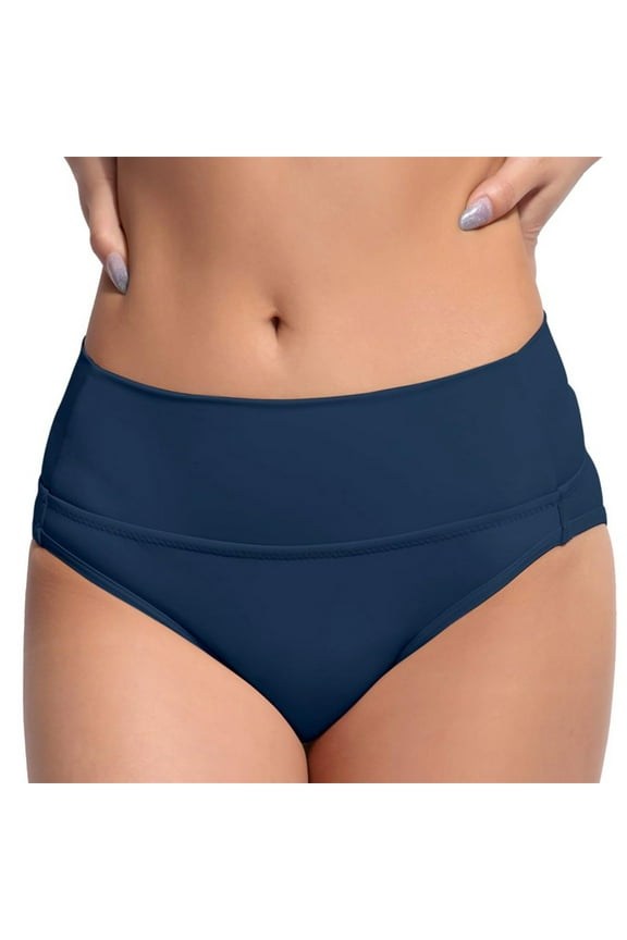 Period Swimwear Bikini Menstrual Leakproof Swim Bottoms Period Bathing Suits for Teens Girl Women's Full Coverage Bikini Bottomsswimming Physiological Underwear Swimming Shorts Navy M