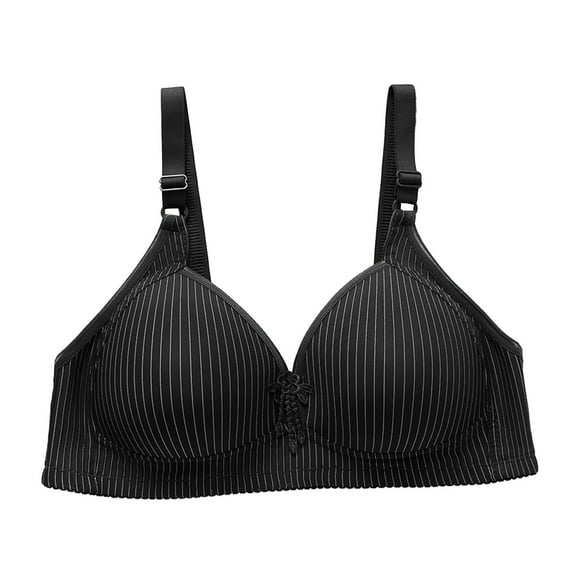 TEVEQ Push Up Bras for Women T-Shirt Bra Full Coverage Plunge Padded Support Underwire Bras for Making The Breasts Look Anti Sagging Gathering and Without Underwire. Thin Bra for Women Black Xl