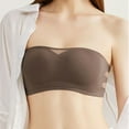 thumbnail image 1 of TEVEQ Strapless Bra for Women, Wireless Non-Slip Padded Bandeau Bra, Seamless Push Up Tube Top Bralette Womens Strapless Underwear Womens No Rings Summer Thin Non Slip Gather Tube Top Wrap Bra Bra, 1 of 7
