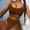 thumbnail image 1 of TEVEQ Women Two Swimsuit Bikini Set High Waist Two Swi Swim Suits for Women 2025 2 Piece Tankini Swimsuits for Women Tummy Control 2 Piece Swimsuit for Women High Waisted Modest Swimsuits for Women, 1 of 3