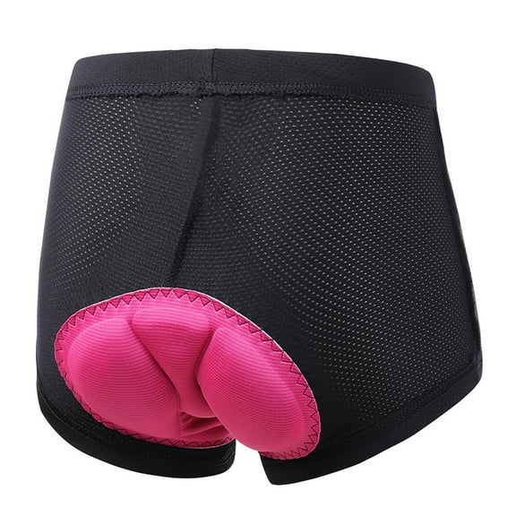 TEVEQ Women's Cycling Underwear 4D Padded Bike Shorts Lightweight Bicycle Biking Undershorts Breathable Ergonomic Design Underpant 90% Polyester 10% Elastane Padded Cycling Women Black And Hot Red L