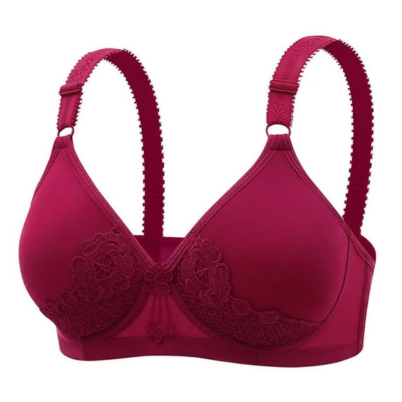 TEVEQ Women's Wireless Bras Smoothing Padded Bralette T-Shirt Bra 2026 Fashion Clothes Daily Underwear Comfortable Bras Bralette Plus Size Bra Anti Sagging Bra Senior Bras 36