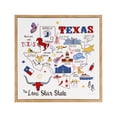 thumbnail image 1 of Crystal Art Gallery 15x15 Texas Canvas Framed Wall Art Decor with Texas State Outline, Rustic Farmhouse Americana Home Wall Decor, 1 of 11