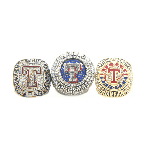 TEX 2023 Series 2010 2011 AL world Championship rings with Wooden box size 11