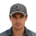 thumbnail image 1 of TEXAS 3D Embroidered Baseball Cap Women Men Vintage Ripped Distressed Dad Hat Texas State Pride Sun Hat Unisex, 1 of 5