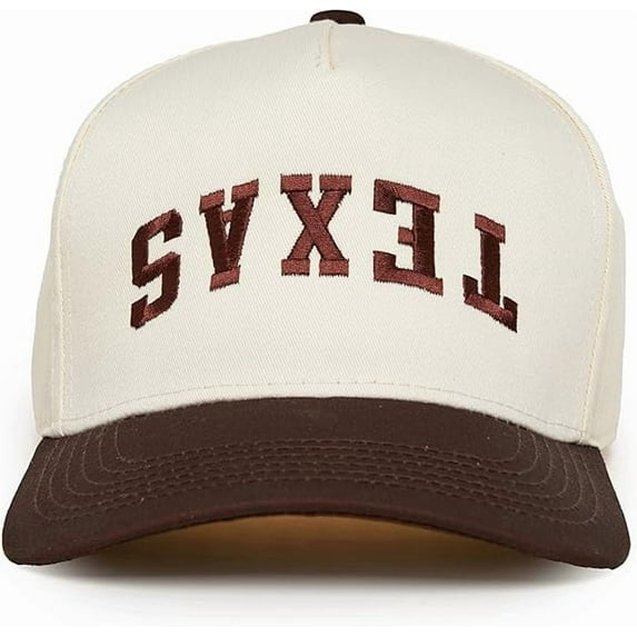 TEXAS Backwards Hat – Funny Embroidered Trucker Cap, Bold Western Style for Texans with a Sense of Humor, Casual Southern Statement Hat