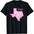 thumbnail image 1 of TEXAS Flower Floral Home State Texan Design T-Shirt Black X-Large, 1 of 4
