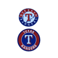 thumbnail image 1 of TEXAS RANGERS LOT SET OF 2 MLB BASEBALL IRON ON PATCHES 3”x3”, 1 of 3