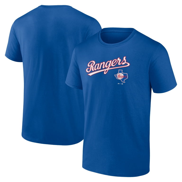 Texas Rangers Men's Royal Bigger Series Sweep Cotton T-Shirt