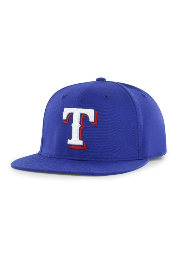 MLB Texas Rangers Primary Team Color Flat Bill Snap Back Hat