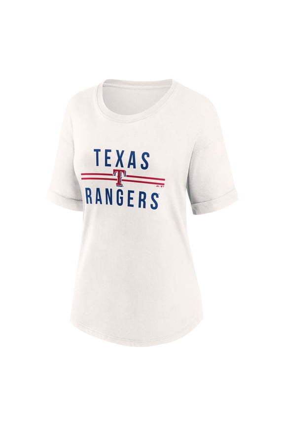 Women's White Out Run Bi-Blend Rolled Cuff T-Shirt, Up to Size 3XL