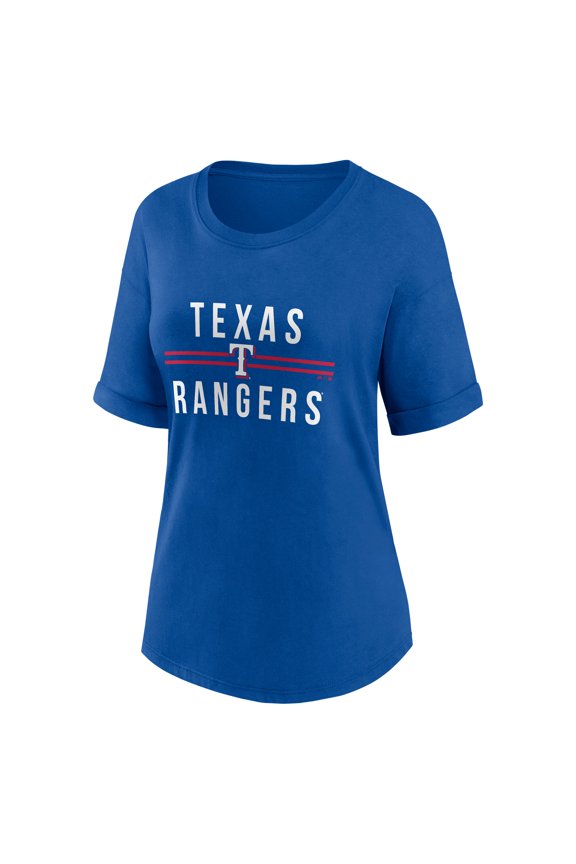 Women's Royal Out Run Bi-Blend Rolled Cuff T-Shirt, Up to Size 3XL