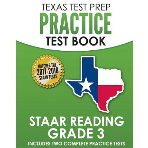 Pre-Owned TEXAS TEST PREP Practice Test Book STAAR Reading Grade 3
