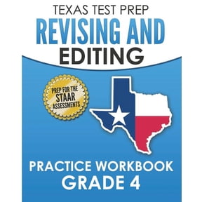 TEXAS TEST PREP Revising and Editing Practice Workbook Grade 4: Practice and Preparation for the STAAR Writing Test, (Paperback)