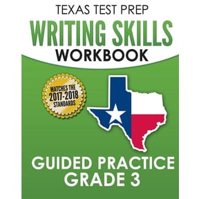 TEXAS TEST PREP Writing Skills Workbook Guided Practice Grade 3: Full Coverage of the TEKS Writing Standards, (Paperback)