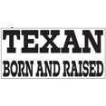 thumbnail image 1 of TEXAS TEXAN BORN AND RAISED BORDER PATROL BLACK Vinyl Decal Bumper Sticker, 1 of 1