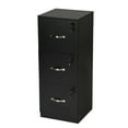 thumbnail image 1 of TEXBM 3-Drawer Wooden File Cabinet with Lock – MDF Vertical Filing Cabinet, Metal Handles, Black, for Home Office Document Storage, 1 of 7