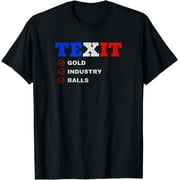 TEXIT | Texas Exit the Union | Secede the USA - Distressed T-Shirt