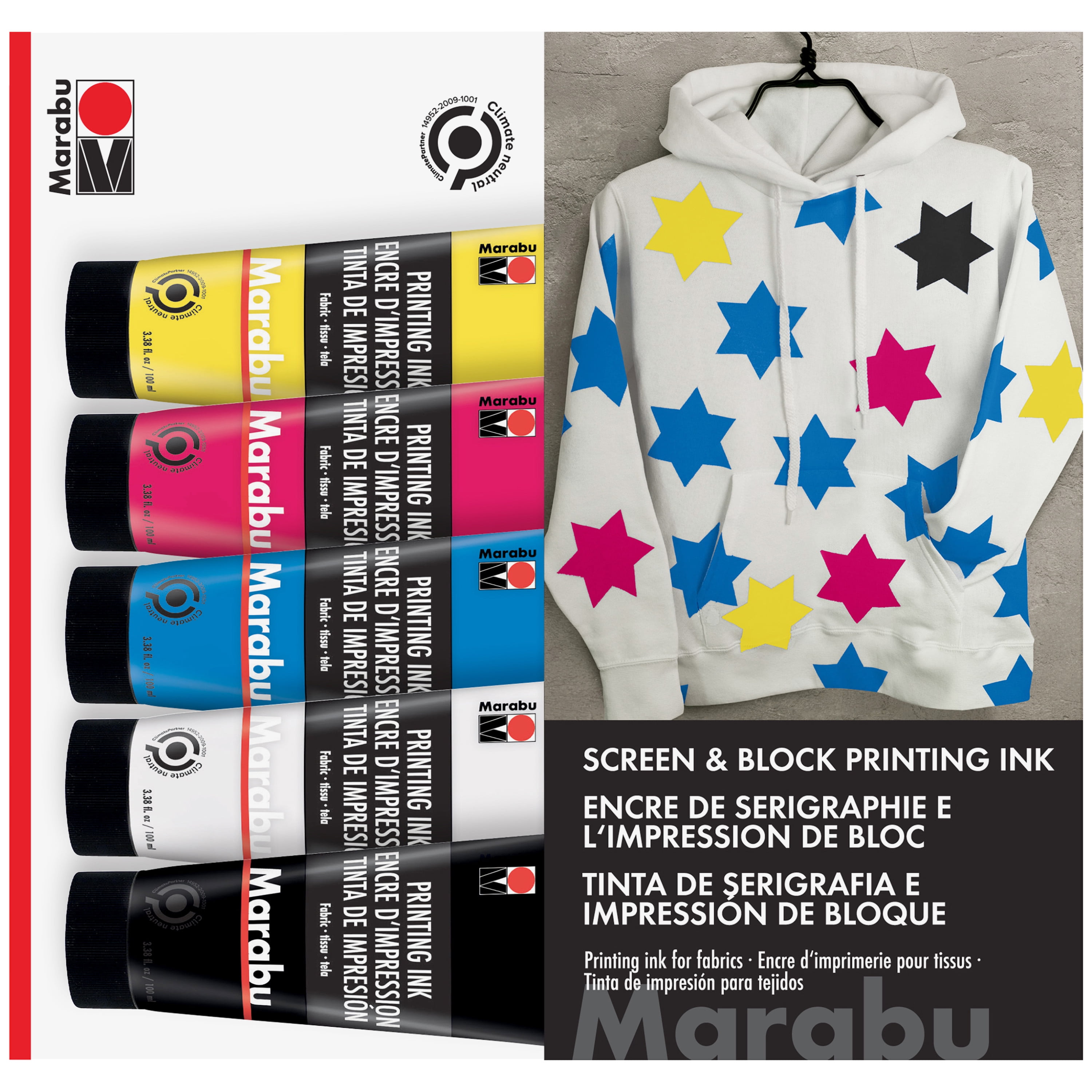 TEXTILE PRINT INK 100ML SET/5 - Walmart.com