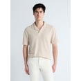 thumbnail image 1 of Free Assembly Men's Textured Polo Camp Shirt, Sizes S-3XL, 1 of 6