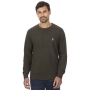 U.S. Polo Assn Men's Textured Chest Stripe Crew Neck Sweater