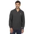 thumbnail image 1 of U.S. Polo Assn Men's Textured Striped Quarter Zip Sweater, 1 of 3