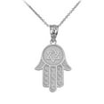 thumbnail image 1 of TEXTURED HAMSA PENDANT NECKLACE IN GOLD (YELLOW/ ROSE/WHITE) :  10K  Rose Gold  Pendant with 20" chain, 1 of 1